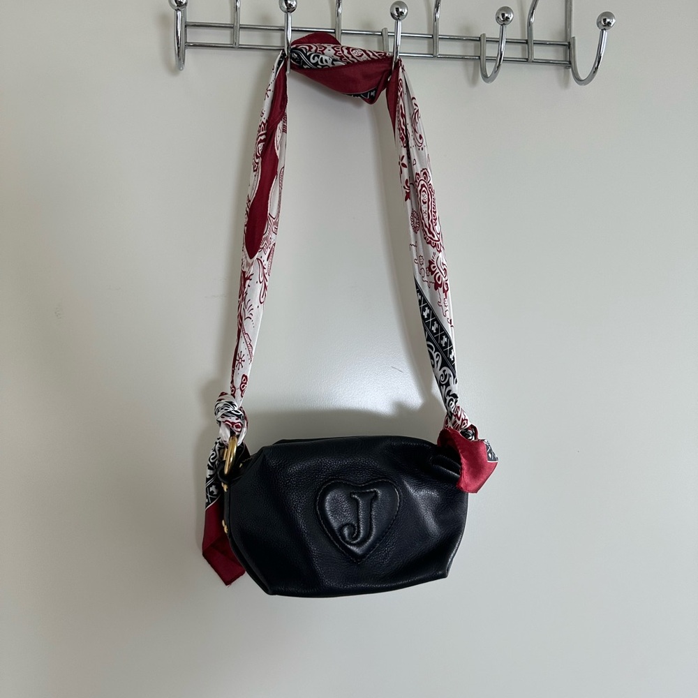 Juicy couture black leather pouch
